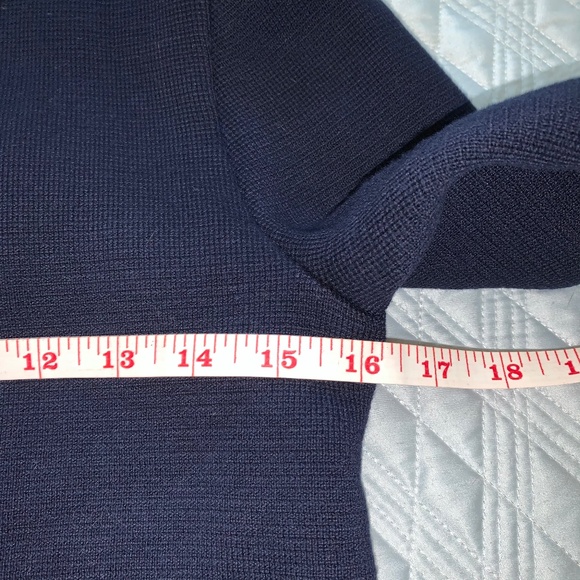 J.Crew Navy Blue Sweater with Buttons in Front - Picture 8 of 9